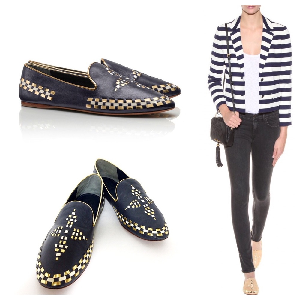 ***REDUCED***Tory Burch Marlow Bohemian Leather Loafer Flats